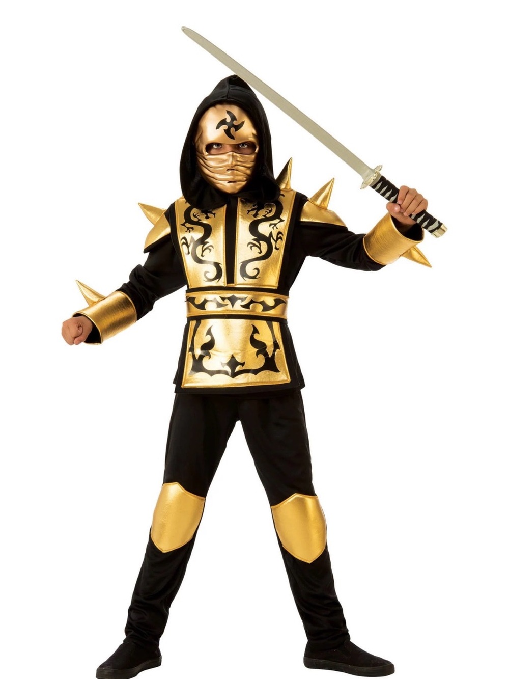 Rubie's - Boys Gold Ninja Costume